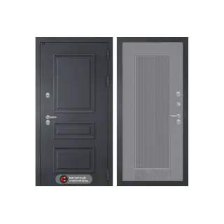 Входная дверь Атлантик 30 - Серый рельеф софт